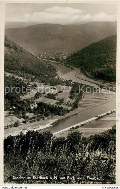 Eberbach Neckar Sanatorium mit Blick nach Eberbach