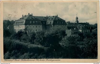 Ebersdorf-Reuss, Töchterheim und Kirche der Brüdergemeine