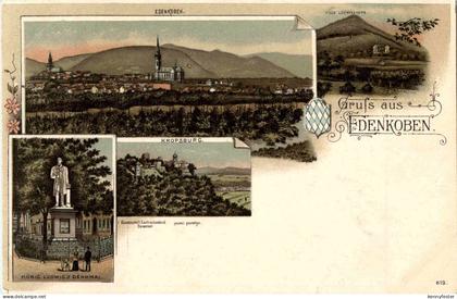 Gruss aus Edenkoben - Litho