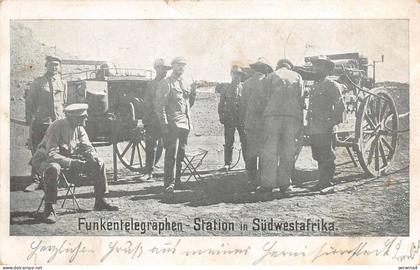 Deutsche Kolonien in Südwestafrika Funkentelegraphen Station AK 1908