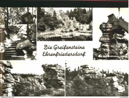Ehrenfriedersdorf Erzgebirge Ehrenfriedersdorf Naturbuehne Felsen ungelaufen ca.