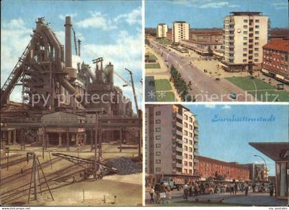 Eisenhuettenstadt Platz Fabrik Hochhaeuser