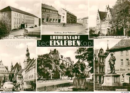 Eisleben Lutherstadt Lenindenkmal Bergingenieurschule Fritz Himpel