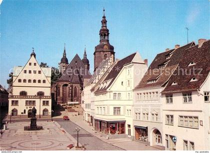 Eisleben Lutherstadt Markt Lutherdenkmal Andreaskirche