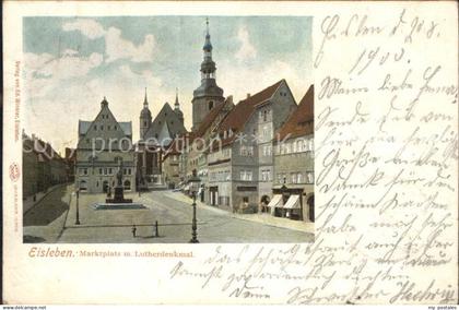 Eisleben Marktplatz Lutherdenkmal