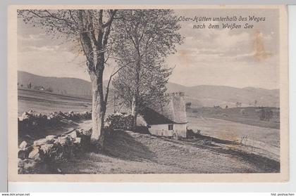 (110838) AK Weißer See, Lac Blanc (Hochvogesen), Ober-Hütten, vor 1945