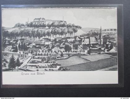 AK Lothringen Gruss aus Bitsch Verlag A. Levy, Wörth am See.