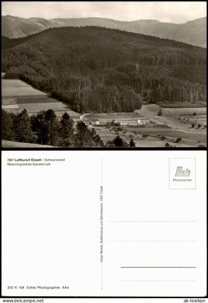 Ansichtskarte Elzach Schwarzwald Neurologisches Sanatorium. 1969