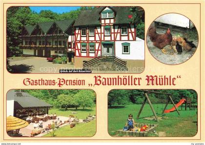Emmelshausen Gasthaus Pension Baunhoeller Muehle Urlaub auf dem Bauernhof Huehne