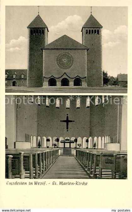 Emsdetten St. Marien-Kirche Innenansicht