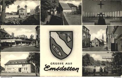 Emsdetten Teilansichten Kirche Freibad Wappen