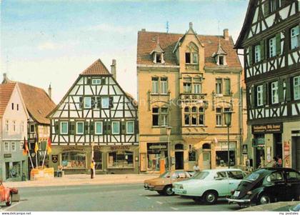 Eppingen Marktplatz Fachwerkhaeuser