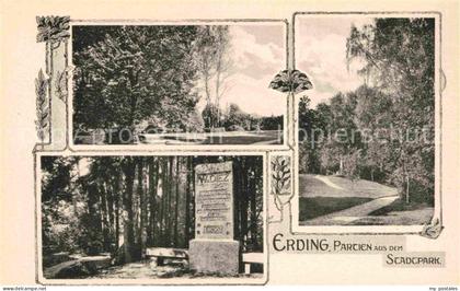 Erding Bayern Stadtpark Denkmal Diez