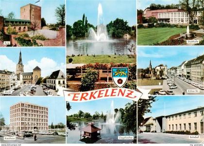 Erkelenz Burg Markt Kreishaus Park Fontaene Ziegelweiher Stadthalle Koelner Stra