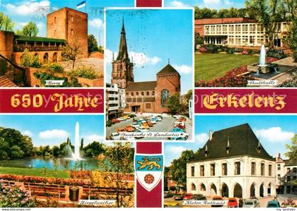 Erkelenz Burg Stadthalle Ziegelweiher Rathaus St. Lambertus