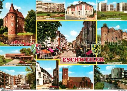 Eschweiler Rheinland Roethgener Burg Kirche Gemeindezentrum Strassenpartie Ratha