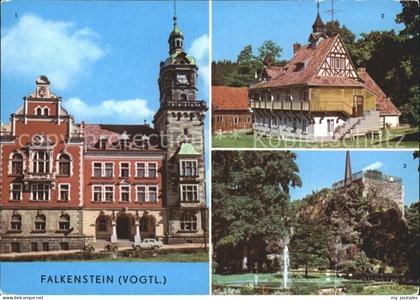 Falkenstein Vogtland Rathaus Erholungsheim Hanneloh Schlossfelsen