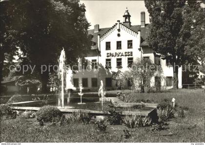 Falkenstein Vogtland Schloss Springbrunnen Sparkasse