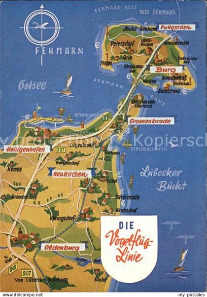 Fehmarn Landkarte