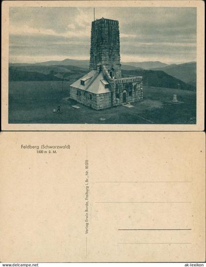 Ansichtskarte Feldberg (Schwarzwald) Feldberg Schwarzwald, Gipfelhaus 1920