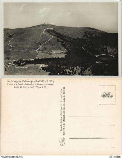 Ansichtskarte Feldberg (Schwarzwald) Turm Tennisplätze - Feldberg 1930