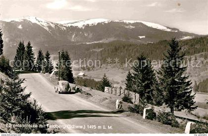 Baerental Feldberg Baerentalstrasse mit Blick zum Feldberg