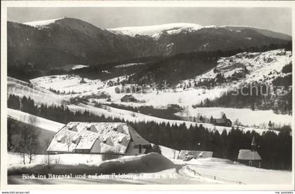 Feldberg Schwarzwald Blick ins Baerental auf den Feldberg
