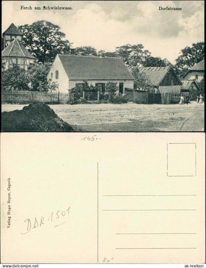 Ansichtskarte Ferch-Schwielowsee Dorfstraße 1913