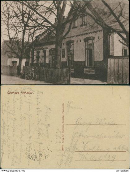 Ansichtskarte Finsterwalde Grabin Gasthaus Pechhütte 1913