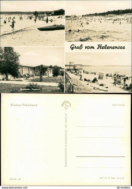 Frankfurt (Oder) Helenesee Gaststätte Neptun Brieskow-Finkenheerd 1971