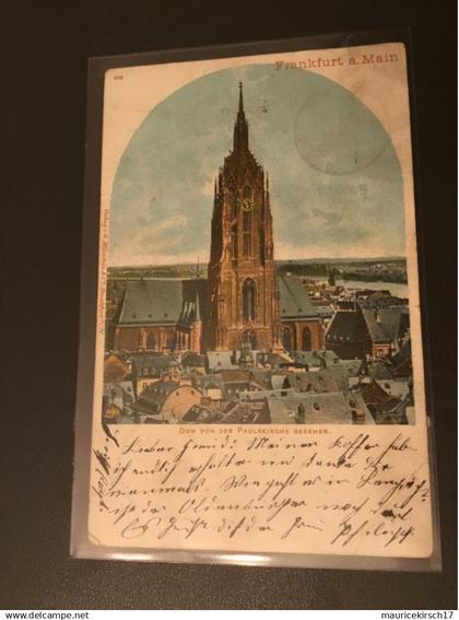 postkarte ansichtskarte frankfurt main paulskirche 1904 lengerich