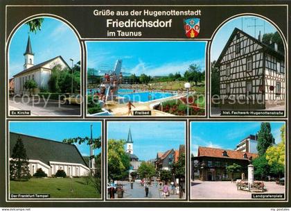 Friedrichsdorf Taunus Evangelische Kirche Freibad Landgrafenplatz Frankfurt Temp