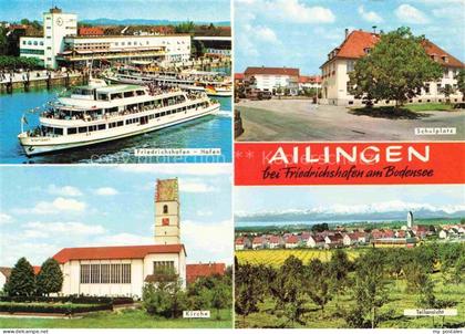 Ailingen Friedrichshafen BW Friedrichshafen-Hafen Faehre-Stuttgart Schulplatz Ki