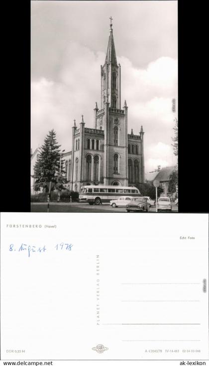 Ansichtskarte Fürstenberg/Havel Kirche 1978