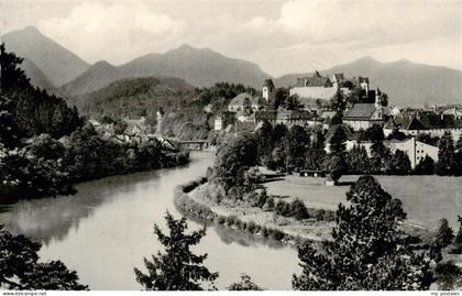 Fuessen Allgaeu Lechpartie mit Schloss Fuessen