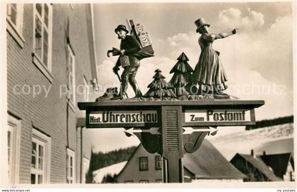 Furtwangen Geschnitzter Wegweiser
