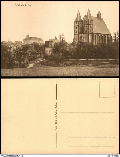 Ansichtskarte Geithain Stadtpartie 1925