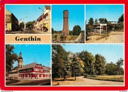 Genthin Ernst Thaelmann Strasse Wasserturm Plauer Kanal Anlegestelle Adler Apoth