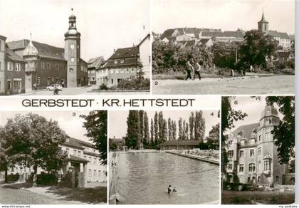 Gerbstedt Markt Teilansicht Krankenhaus Bad Klubhaus