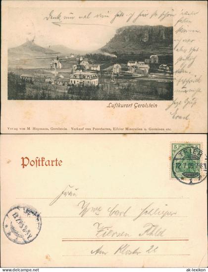 Ansichtskarte Gerolstein Stadtpartie 1905