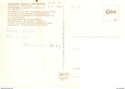 Gescher Altdeutsches Gasthaus Hollstegge Gaststube Tanzlokal