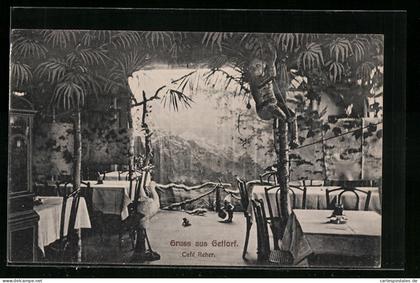AK Gettorf, Café Reher, Innenansicht