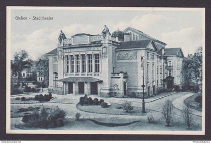 Vintage postcard 1930 Giessen Stadttheater City Theater Hesse Germany