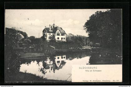 AK Ostseebad Glücksburg, Villa am Schlosssee