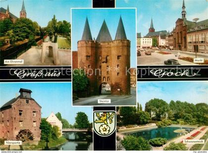 Goch Erenmal Steintor Markt Nierspartie Schwanenteich