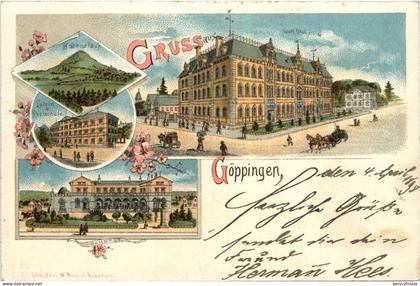 Gruss aus Göppingen - Litho