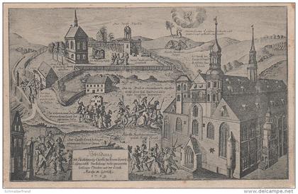 Litho Stich AK Görlitz Das Heilige Grab anno 1719 Heilige Grab Strasse Nähe Schanze Friedhof Klinikum bei Zgorzelec