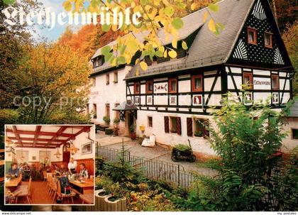 Kleinhennersdorf Waldgasthof Liethenmuehle Aussenansicht Fachwerkhaus