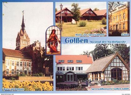 Golssen Motel Zur Spreewaeldlerin Schloss Markt Rathaus