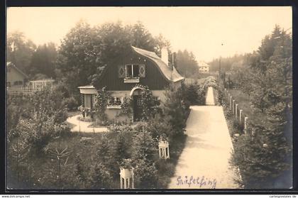 Foto-AK Gräfelfing, Weg zur Villa Dr. Fiedler